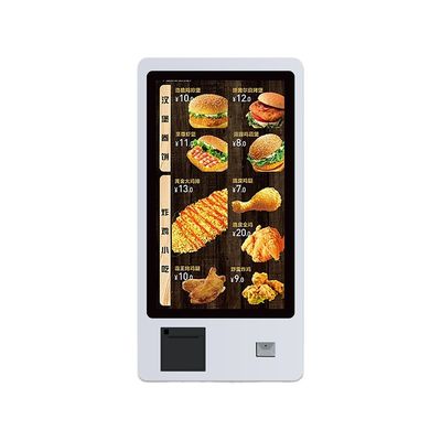 Bimi 32 ιντσών Self-Service ακουστική οθόνη κιόσκι με εκτυπωτή QR Barcode Scanner τοίχος Mount