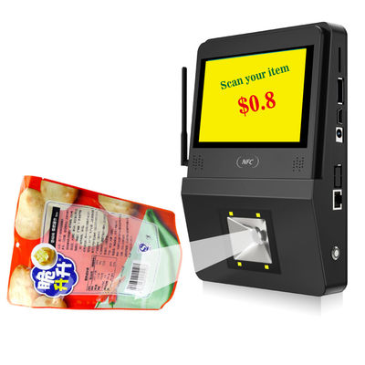 32G Flash Memory Supermarket Checker με ηχείο POE και 5 ιντσών Android Touch System