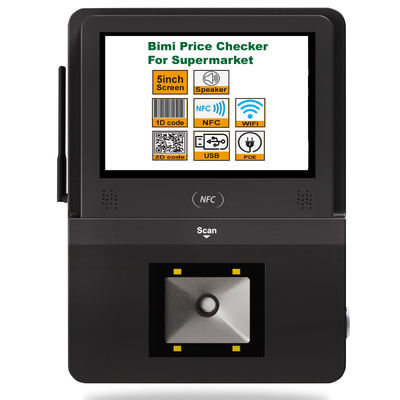32G Flash Memory Supermarket Checker με ηχείο POE και 5 ιντσών Android Touch System