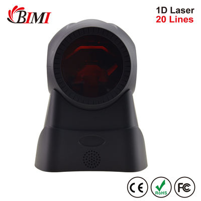 Φορητό 1D Wired desktop Barcode Scanner με 20 γραμμές Laser Barcode Reader