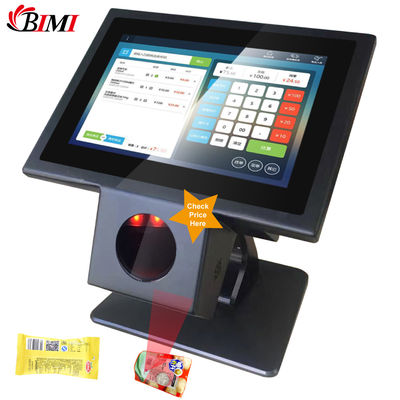 Σούπερ μάρκετ 10,1 ιντσών Android 7.1 Συστήματα SSD 8G Touch Screen POS με Barcode Scanner Bimi