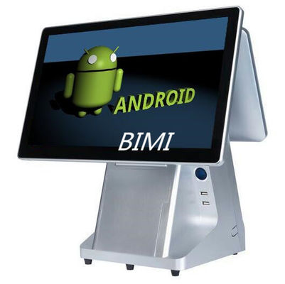 Φιλικό προς το χρήστη 15.6 &quot;Δύο οθόνη POS Machine με Android OS και ενσωματωμένο εκτυπωτή