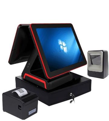 Μεταφορές B2B με σύστημα POS 15 ιντσών με διπλή οθόνη αφής και οθόνη